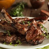 Chuletas de Cordero al Ajo y Jengibre